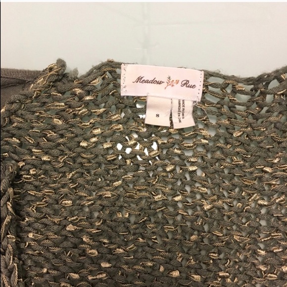 Anthropologie Vermeil Threads Cardigan Meadow Rue - Picture 3 of 3